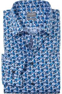 OLYMP Luxor Comfort Fit Hemd bleu, Bedruckt