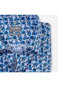 OLYMP Luxor Comfort Fit Hemd bleu, Bedruckt