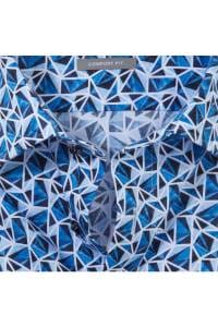 OLYMP Luxor Comfort Fit Hemd bleu, Bedruckt