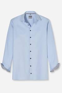 OLYMP Luxor Performance Climate Control Comfort Fit Hemd bleu, Einfarbig