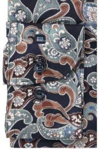OLYMP Luxor Comfort Fit Hemd marine, Gemustert