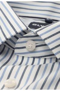 OLYMP Luxor Comfort Fit Hemd bleu, Gestreift