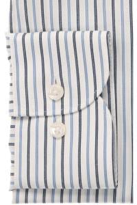 OLYMP Luxor Comfort Fit Hemd bleu, Gestreift