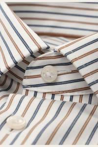 OLYMP Luxor Comfort Fit Hemd nougat, Gestreift