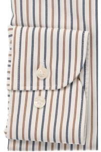 OLYMP Luxor Comfort Fit Hemd nougat, Gestreift