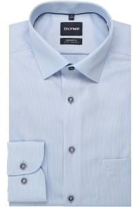 OLYMP Luxor Comfort Fit Hemd bleu, Faux-uni
