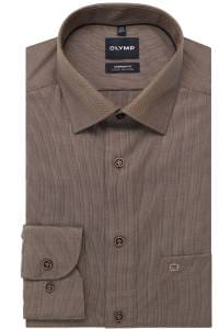 OLYMP Luxor Comfort Fit Hemd braun, Faux-uni