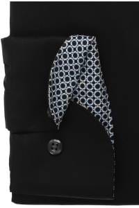 OLYMP Luxor Comfort Fit Hemd schwarz, Einfarbig