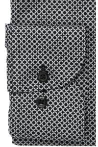 OLYMP Luxor Comfort Fit Hemd schwarz, Bedruckt