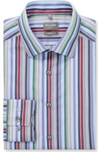 OLYMP Luxor Comfort Fit Hemd blau, Gestreift
