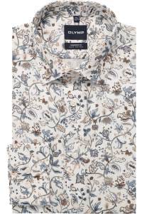 OLYMP Luxor Comfort Fit Hemd weiss, Bedruckt