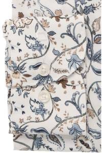 OLYMP Luxor Comfort Fit Hemd weiss, Bedruckt