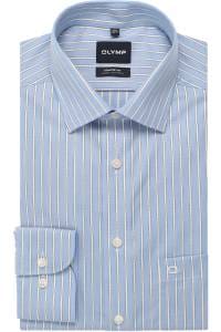 OLYMP Luxor Comfort Fit Hemd bleu, Gestreift
