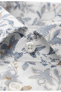 OLYMP Luxor Performance Climate Control Comfort Fit Hemd weiss, Blumen
