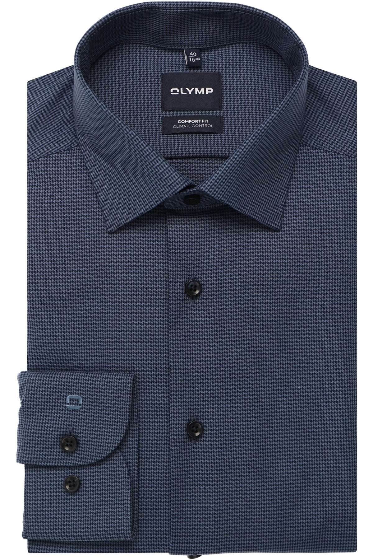 OLYMP Luxor Performance Climate Control Comfort Fit Hemd rauchblau, Faux-uni