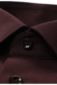 OLYMP Luxor Performance Climate Control Comfort Fit Hemd bordeaux, Faux-uni
