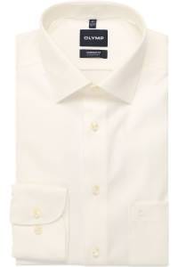 OLYMP Luxor Comfort Fit Cover Shirt Hemd ecru, Einfarbig