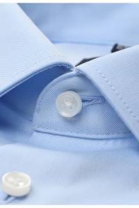 OLYMP Luxor Comfort Fit Cover Shirt Hemd bleu, Einfarbig
