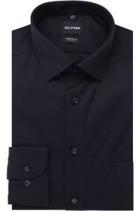 OLYMP Luxor Comfort Fit Cover Shirt Hemd marine, Einfarbig