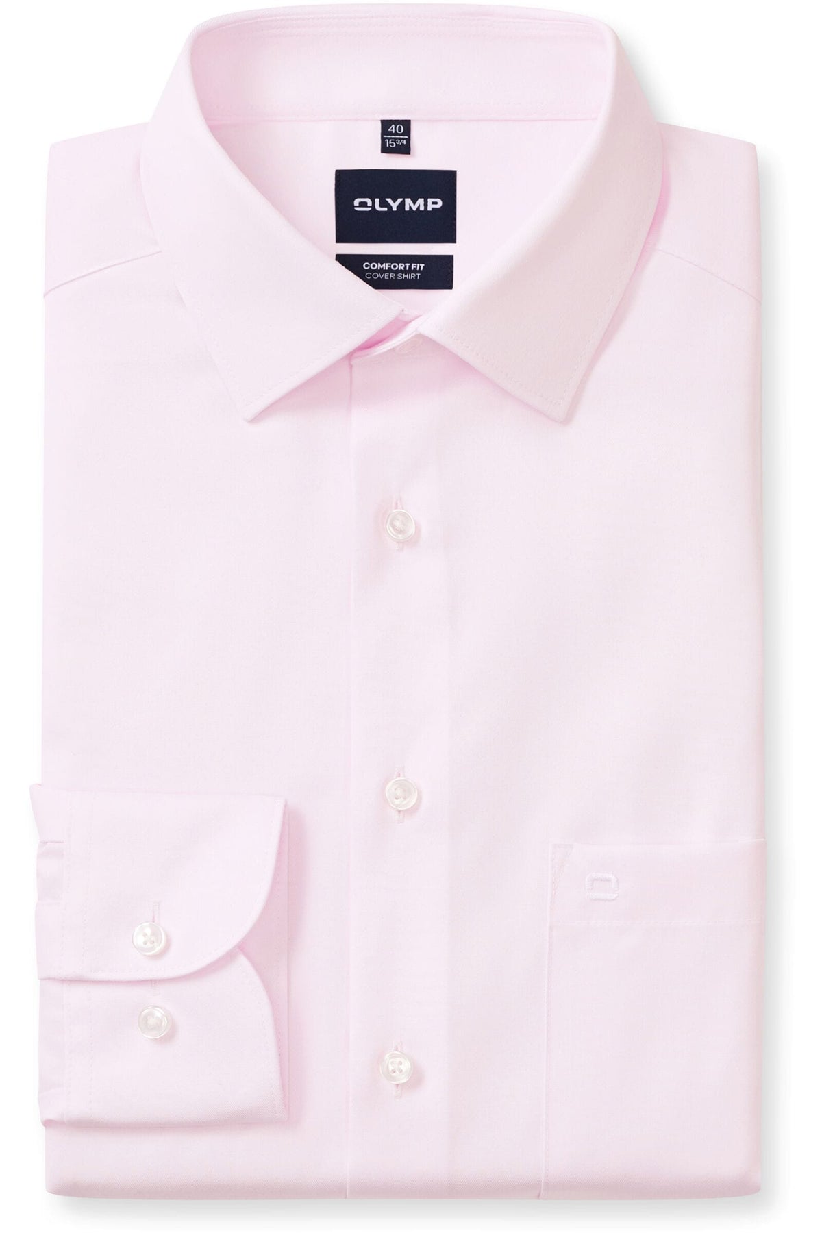 OLYMP Luxor Comfort Fit Cover Shirt Hemd hellrose, Einfarbig