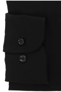 OLYMP Luxor Comfort Fit Cover Shirt Hemd schwarz, Einfarbig