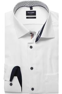 OLYMP Luxor Modern Fit Hemd weiss, Faux-uni
