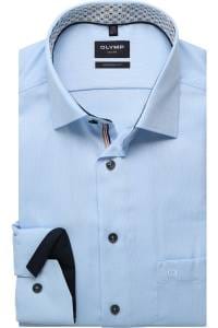 OLYMP Luxor Modern Fit Hemd blau, Einfarbig