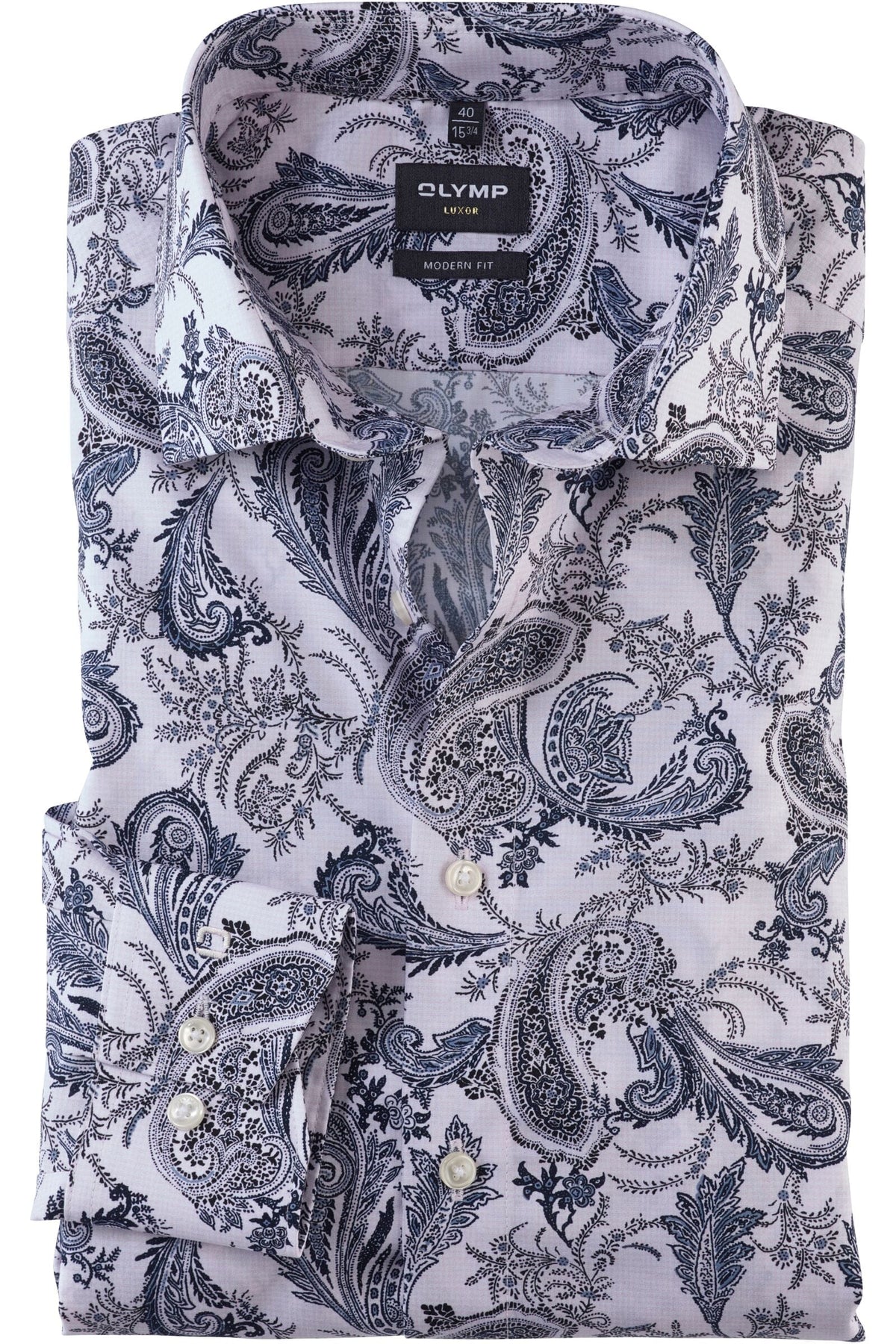 OLYMP Luxor Modern Fit Hemd hellrose, Bedruckt