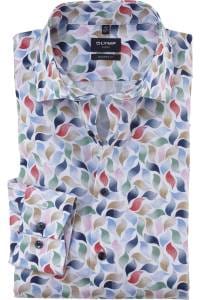 OLYMP Luxor Modern Fit Hemd weiss, Bedruckt
