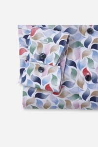 OLYMP Luxor Modern Fit Hemd weiss, Bedruckt