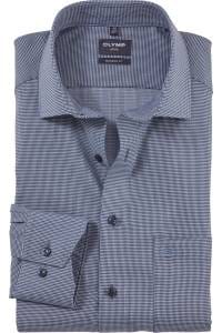 OLYMP Luxor Modern Fit Hemd marine, Faux-uni
