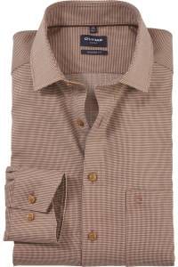 OLYMP Luxor Modern Fit Hemd braun, Faux-uni