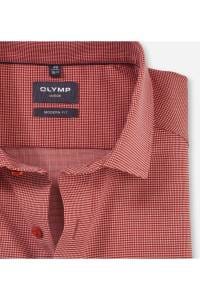 OLYMP Luxor Modern Fit Hemd ziegelrot, Faux-uni