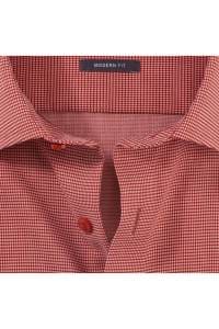 OLYMP Luxor Modern Fit Hemd ziegelrot, Faux-uni