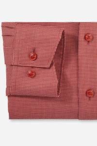 OLYMP Luxor Modern Fit Hemd ziegelrot, Faux-uni