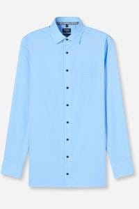 OLYMP Luxor Modern Fit Hemd bleu, Faux-uni