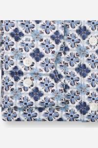 OLYMP Luxor Modern Fit Hemd bleu, Blumen
