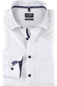 OLYMP Luxor Modern Fit Hemd weiss, Einfarbig