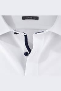 OLYMP Luxor Modern Fit Hemd weiss, Einfarbig