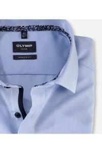 OLYMP Luxor Modern Fit Hemd bleu, Einfarbig