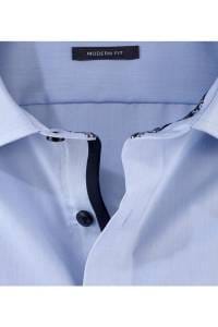 OLYMP Luxor Modern Fit Hemd bleu, Einfarbig