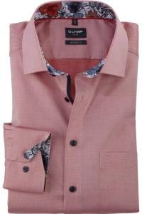 OLYMP Luxor Modern Fit Hemd ziegelrot, Faux-uni