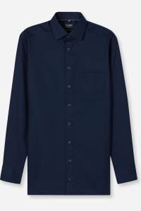 OLYMP Luxor Modern Fit Hemd nachtblau, Faux-uni