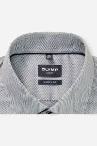 OLYMP Luxor Modern Fit Hemd graugrün, Faux-uni