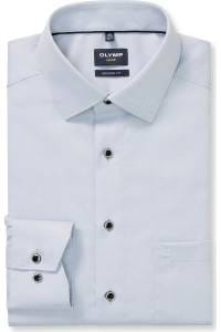 OLYMP Luxor Modern Fit Hemd silbergrau, Faux-uni
