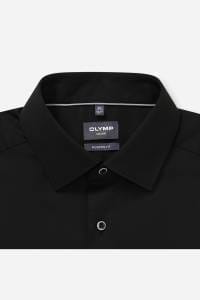OLYMP Luxor Modern Fit Hemd schwarz, Faux-uni