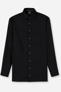 OLYMP Luxor Modern Fit Hemd schwarz, Faux-uni