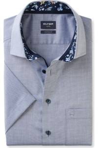 OLYMP Luxor Modern Fit Hemd marine, Faux-uni