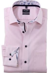 OLYMP Luxor Modern Fit Hemd rose, Faux-uni