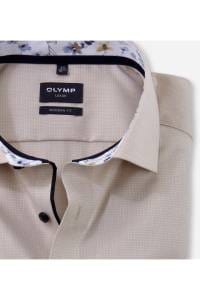 OLYMP Luxor Modern Fit Hemd natur, Einfarbig